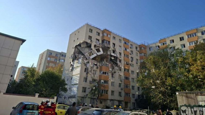Blocul distrus de explozia din București, grav afectat. Nu este exclusă demolarea Blocul distrus de explozia din București, grav afectat. Nu este exclusă demolarea