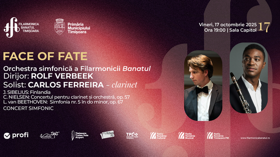 Face of Fate – un concert ce reflectă  spiritul naționalist, dialogul și triumful, la Filarmonica Banatul