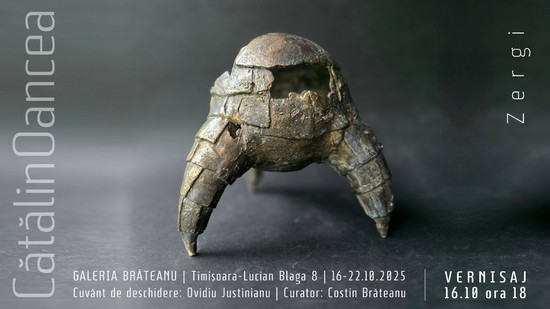 Expoziție de sculptură ,,Zergi’’ a artistului vizual Cătalin Oancea, la Galeria Brăteanu