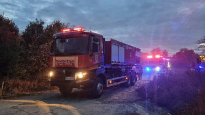 Incendiu de vegetație și deșeuri, lichidat de pompieri în Timișoara