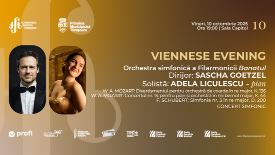 Seară vieneză la Filarmonica Banatul din Timișoara