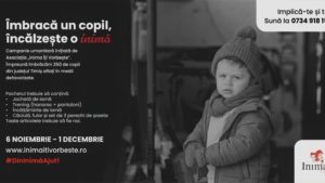 Campania „Îmbracă un copil, încălzește o inimă” sprijină 350 de copii nevoiași din Timiș