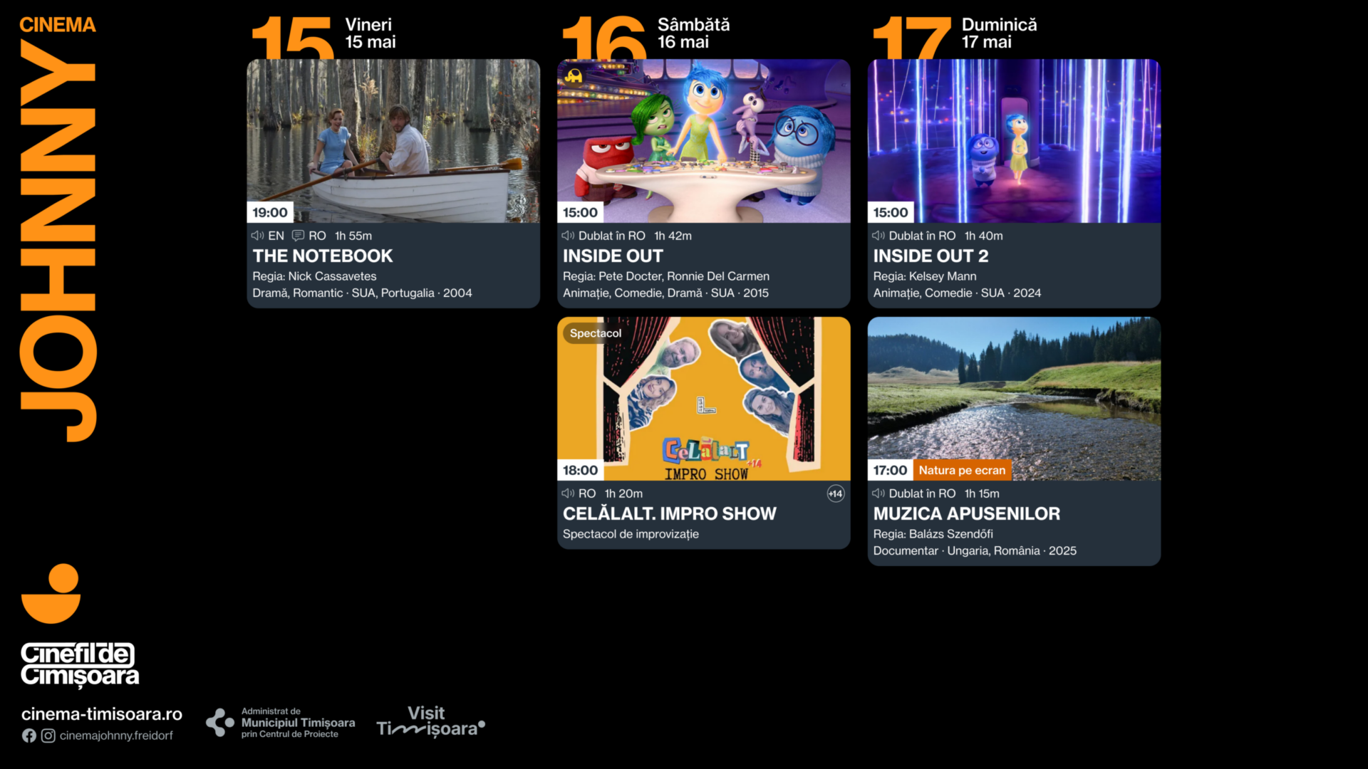 Programul saptamanii de la Cinema