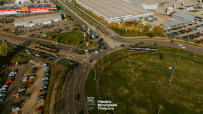 Noi reguli în sensul giratoriu de la AEM: tramvaiele vor avea prioritate