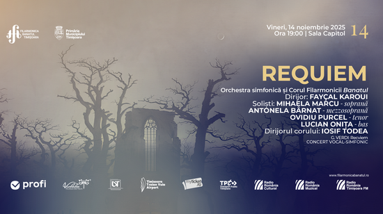 Requiem de Giuseppe Verdi, o capodoperă ce îmbină muzica și spiritualitatea, la Filarmonica Banatul