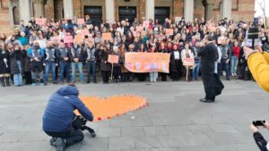 „Solidaritate, nu tăcere”: Sute de timișoreni au ieșit în stradă împotriva violenței asupra femeilor