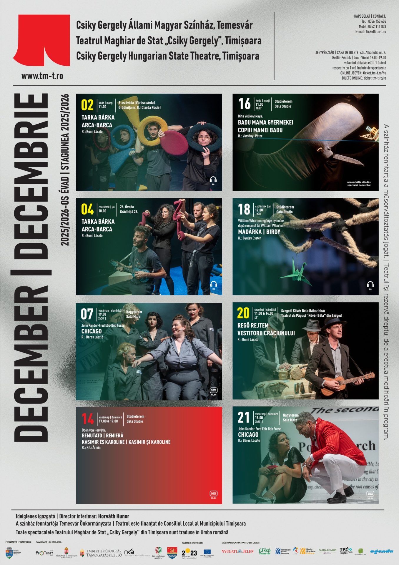 teatrul maghiar timisoara program