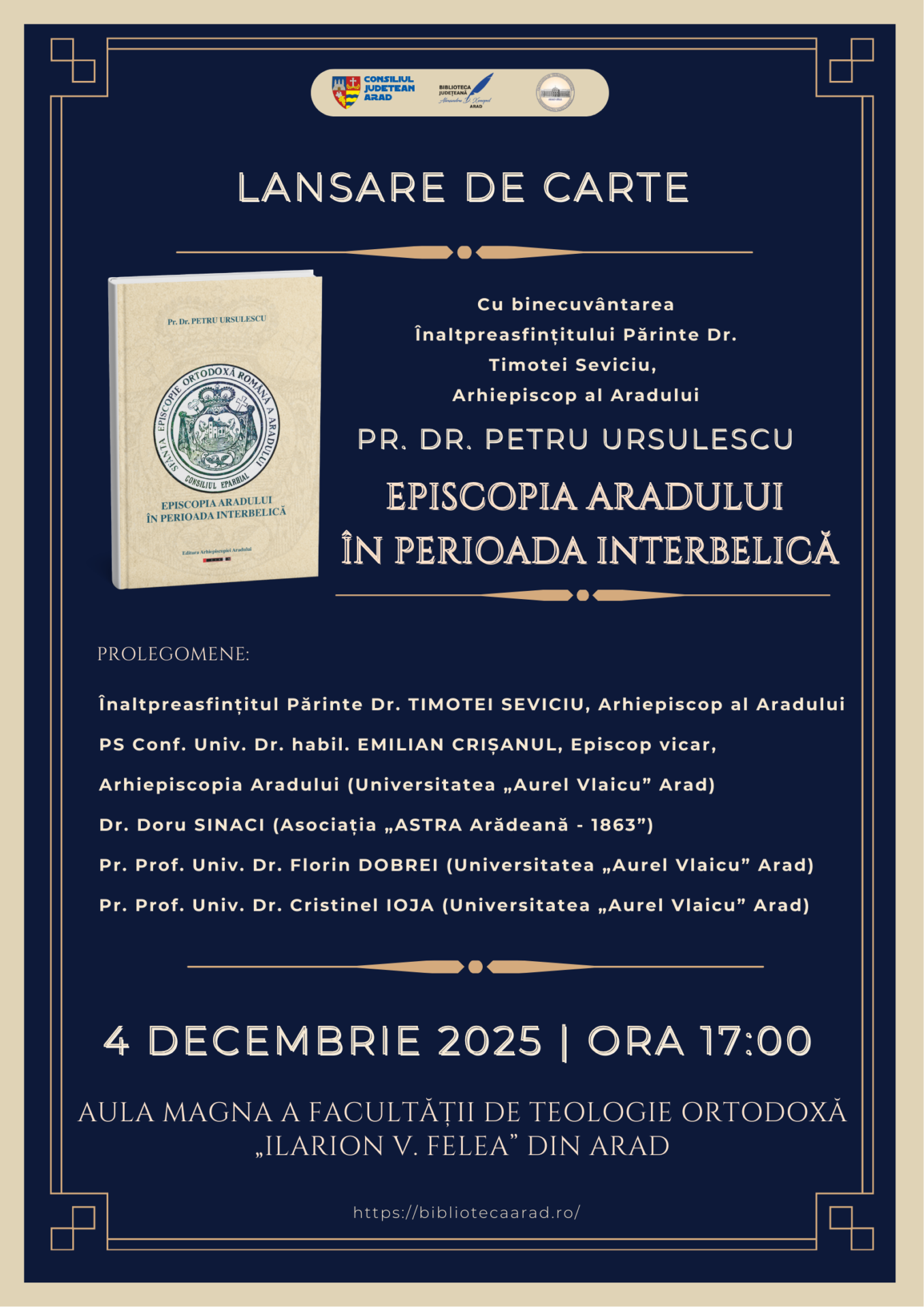 Lansare de carte arad