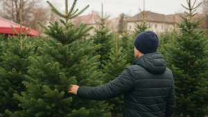 Brazii naturali de Crăciun, din nou la mare căutare în Arad: prețuri mai mari în piețe
