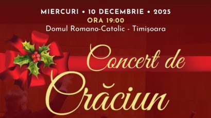 CONCERT DE CRĂCIUN cu două orchestre de tineret, la Domul Romano-Catolic din Timișoara