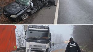 Trafic îngreunat pe Valea Mureșului în urma unui accident