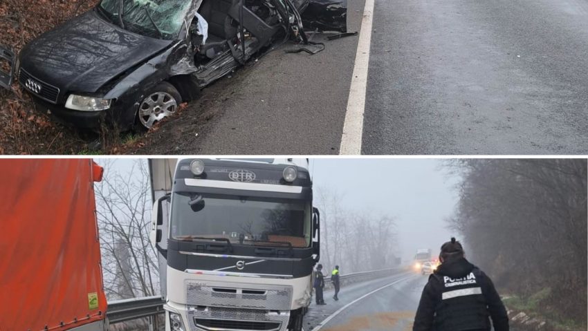 Trafic îngreunat pe Valea Mureșului în urma unui accident