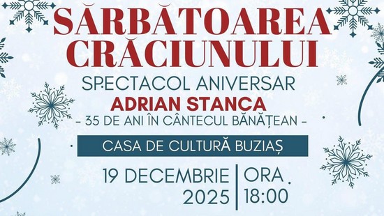Adrian Stanca – 35 de ani în cântecul bănățean. Spectacol aniversar la Buziaș