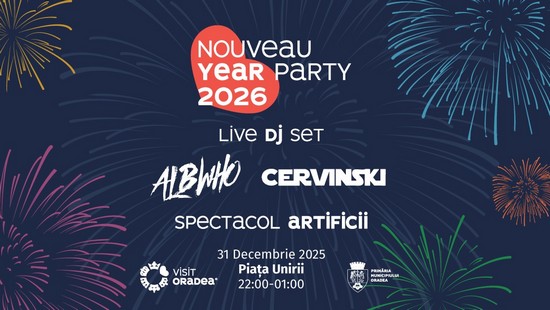 Revelion 2026 cu DJ și artificii în Piața Unirii din Oradea