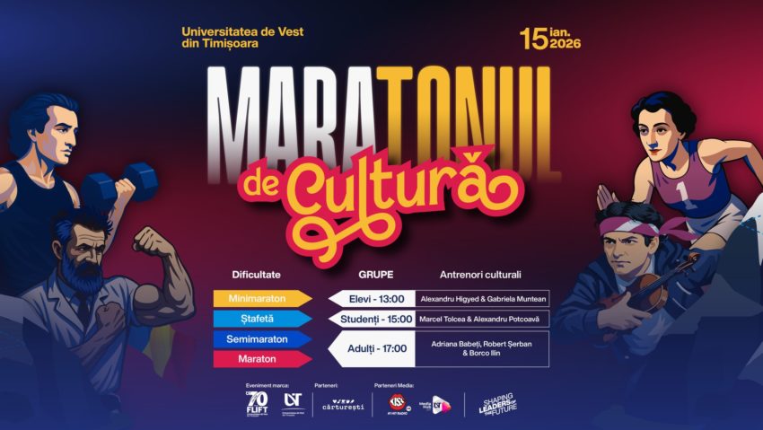 „Maratonul de Cultură”, la UVT de Ziua Culturii Naționale: concurs interactiv pentru elevi, studenți și publicul larg
