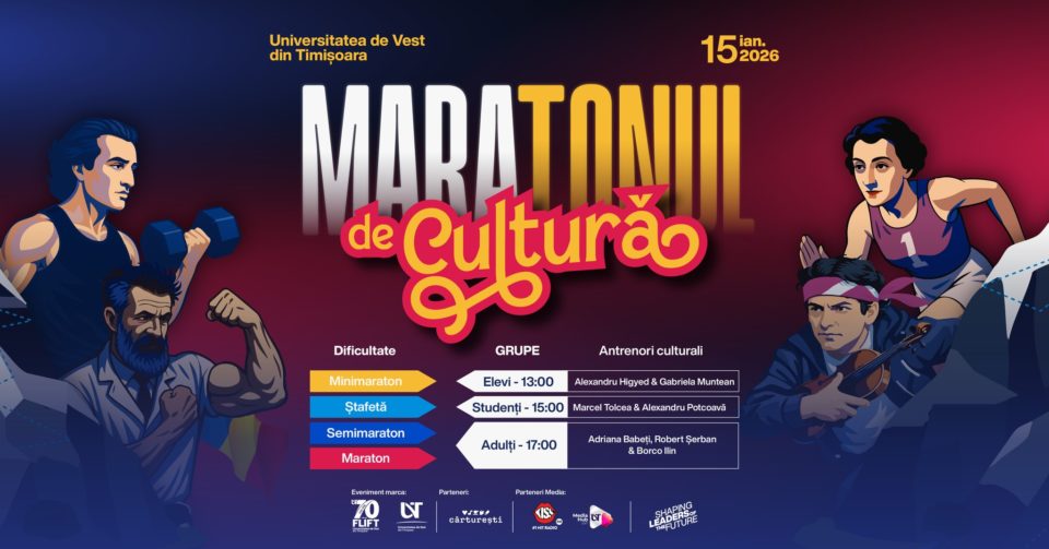 „Maratonul de Cultură”, la UVT de Ziua Culturii Naționale: concurs interactiv pentru elevi, studenți și publicul larg