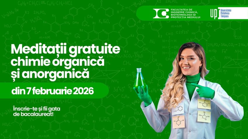 UPT reia cursurile gratuite pentru liceeni, la matematică, chimie și informatică
