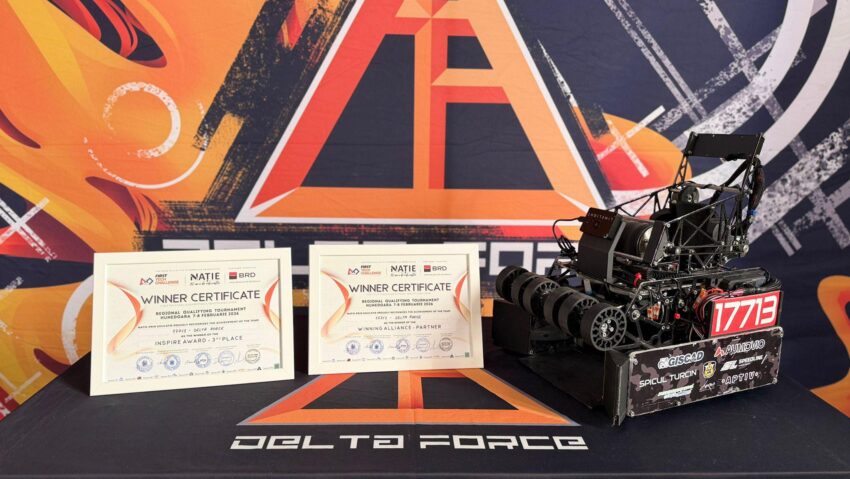 Echipa de robotică Delta Force din Arad, campioană regională