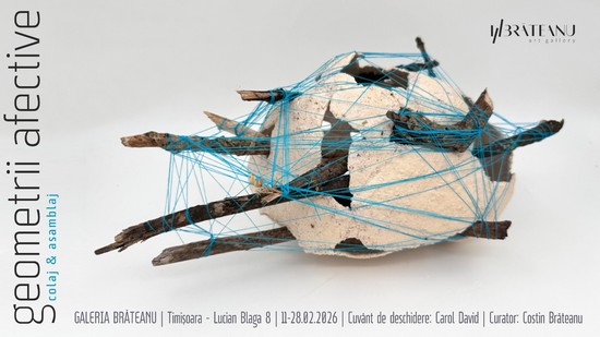 ,,Geometrii afective’’, expoziția colectivă de colaj și asamblaj, la Galeria Brăteanu din Timișoara