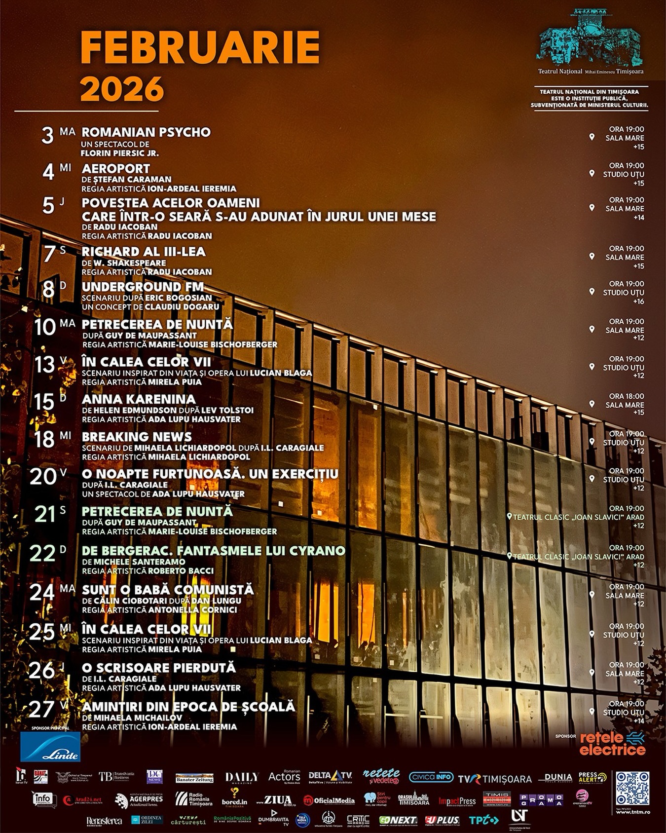 teatrul national timisoara program