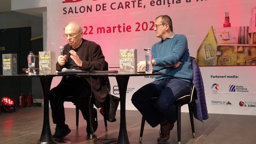 Gabriel Liiceanu în dialog cu Cristian Preda despre Condiția umana de Hannah Arend ©Foto: Liviu Dumitru