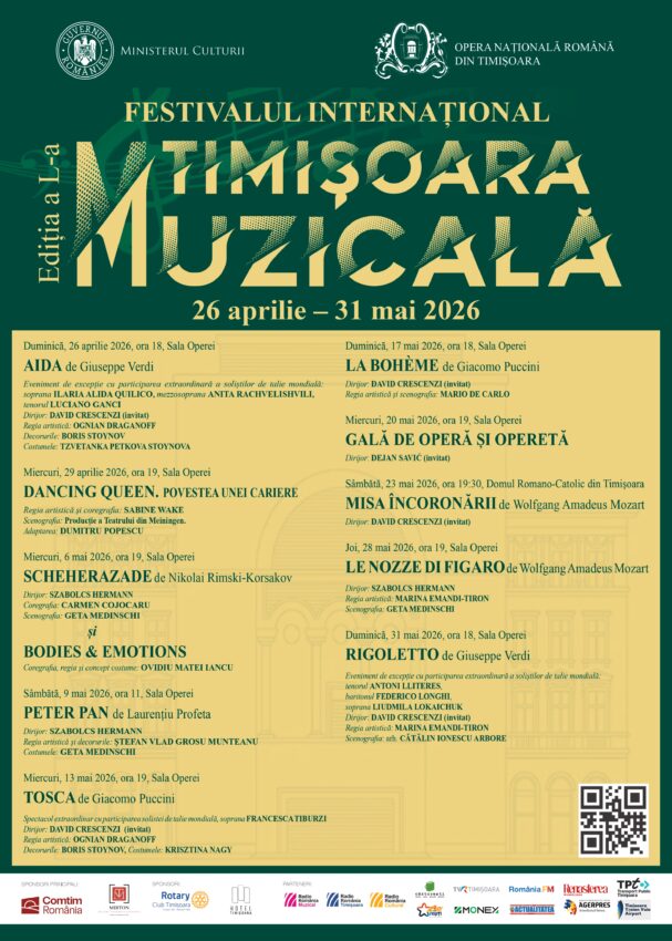 Opera Timisoara Program Ediție aniversară a Festivalului Internațional „Timișoara Muzicală”, la ...