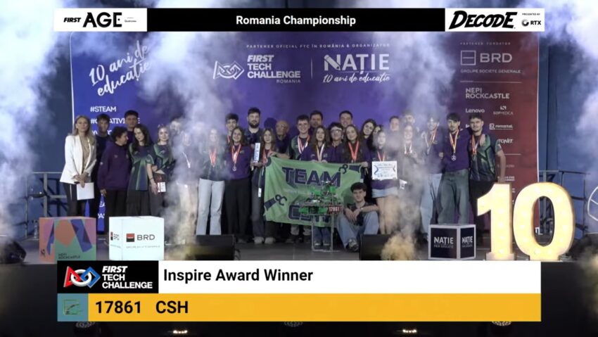 Echipa de robotică CSH din Timișoara a câștigat Campionatul Național FIRST Tech Challenge și merge la Mondialul din Houston