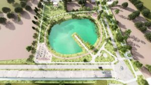 Orașul Curtici va avea prima promenadă cu reamenajarea unui lac secat