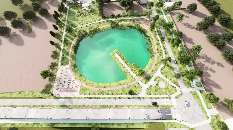 Orașul Curtici va avea prima promenadă cu reamenajarea unui lac secat