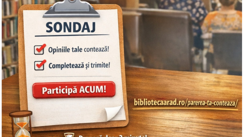 sondaj biblioteca arad