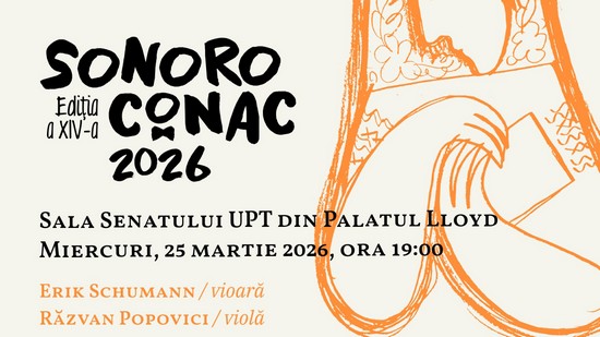 Turneul SoNoRo Conac ajunge pentru prima dată la Palatul Lloyd din Timișoara
