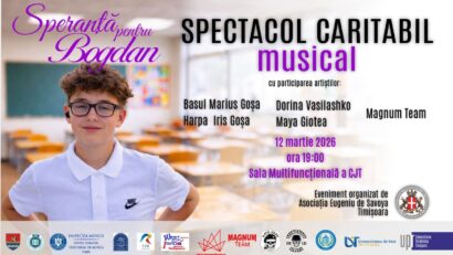 Spectacol caritabil la Timișoara pentru Bogdan Cîra, elevul de 14 ani care luptă cu o formă gravă de cancer