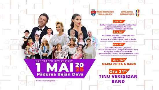 Spectacol folcloric de 1 Mai, la Pădurea Bejan din Deva