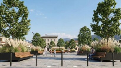 Piața Cetății din Deva își schimă înățișarea