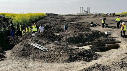 Vestigii romane descoperite pe șantierul Centura de Vest Timișoara