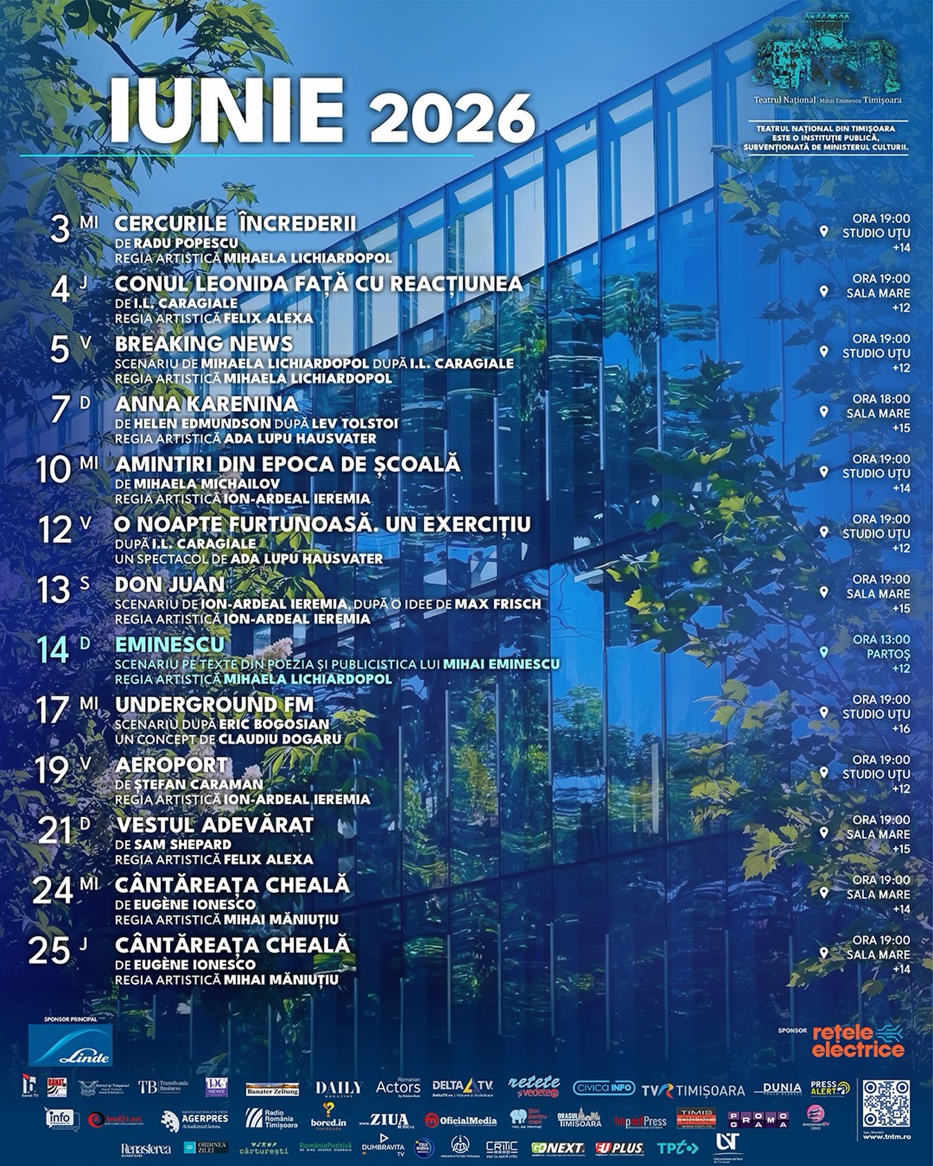 iunie 2026 teatrul national timisoara