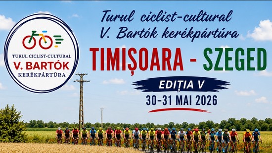 Turul ciclist-cultural Timișoara – Szeged revine la final de mai