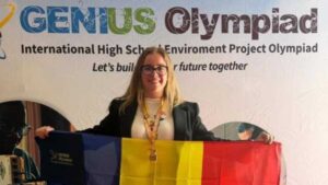 Elevă din Deva, medalie de bronz la Olimpiada Internațională Genius cu un proiect despre combaterea deficitului de iod