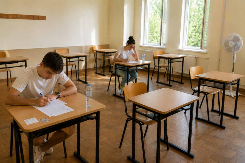 Proba la matematică și istorie de la Bacalaureat se amână cu o zi din cauza caniculei