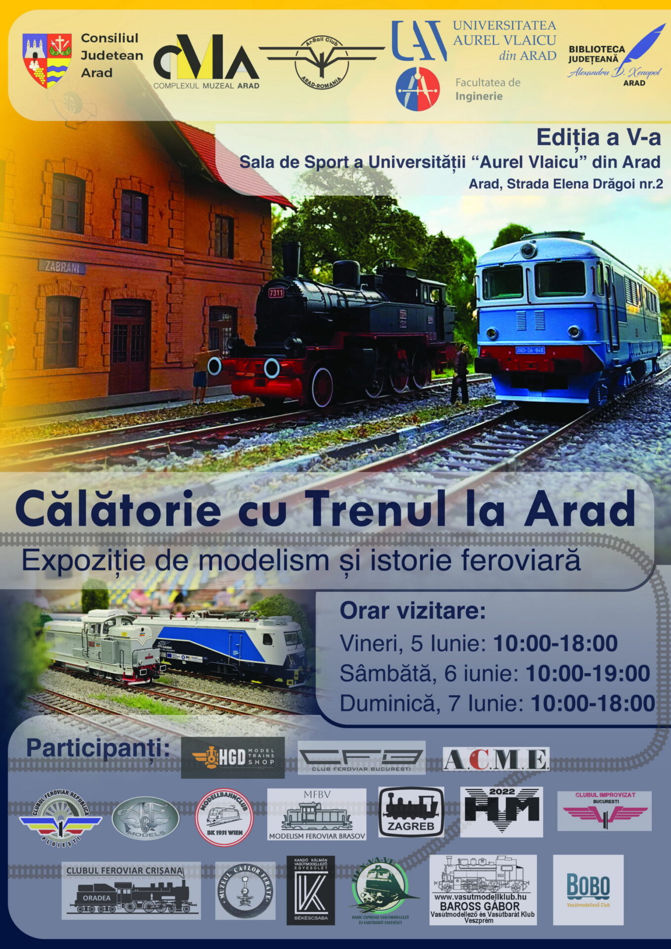 calatorie cu trenul la Arad