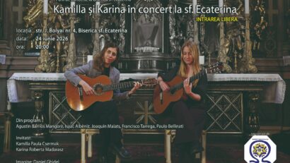 KAMILLA ȘI KARINA ÎN CONCERT LA BISERICA „SFÂNTA ECATERINA” TIMIȘOARA