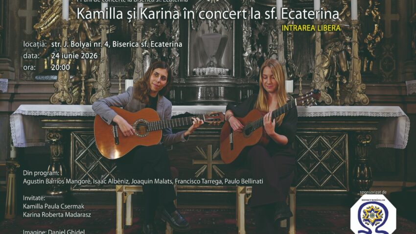 KAMILLA ȘI KARINA ÎN CONCERT LA BISERICA „SFÂNTA ECATERINA” TIMIȘOARA