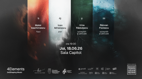 „4ELEMENTS: (re)Shaping Music”, o călătorie sonoră între tradiție și inovație, la Filarmonica Banatul