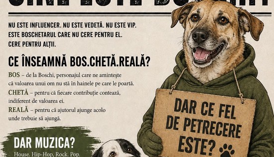 BOS.CHETĂ.REALĂ. - prima ediție a petrecerii caritabile pentru Asociația Poli