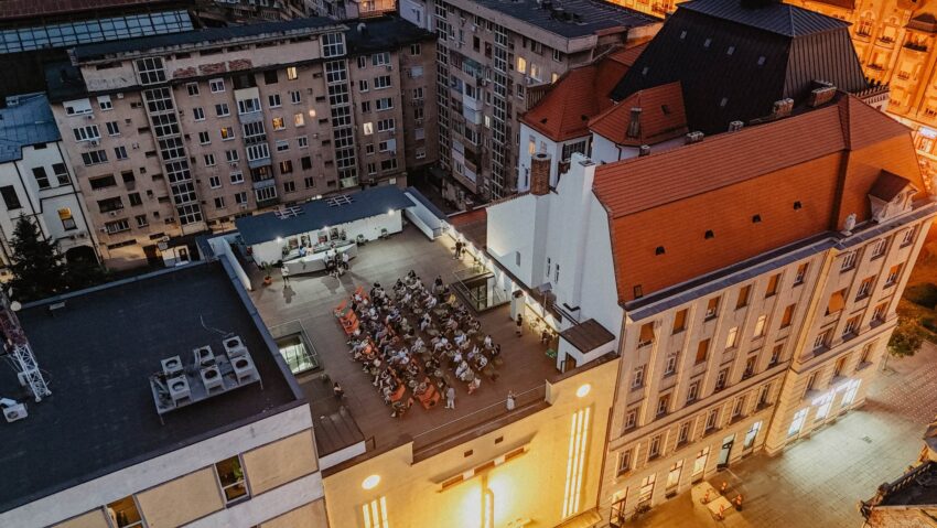 Silent Reading Party pe acoperișul Cinema Studio din Timișoara