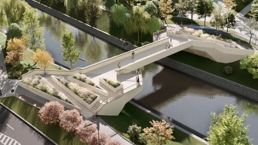 Încep lucrările de reconstrucție a Pasarelei Îndrăgostiților din Timișoara