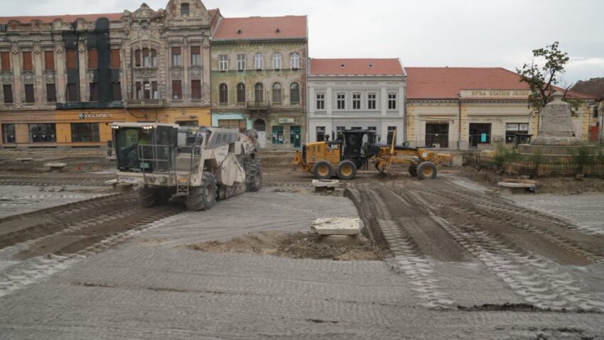 Șantierul din Piața Traian intră într-o nouă etapă