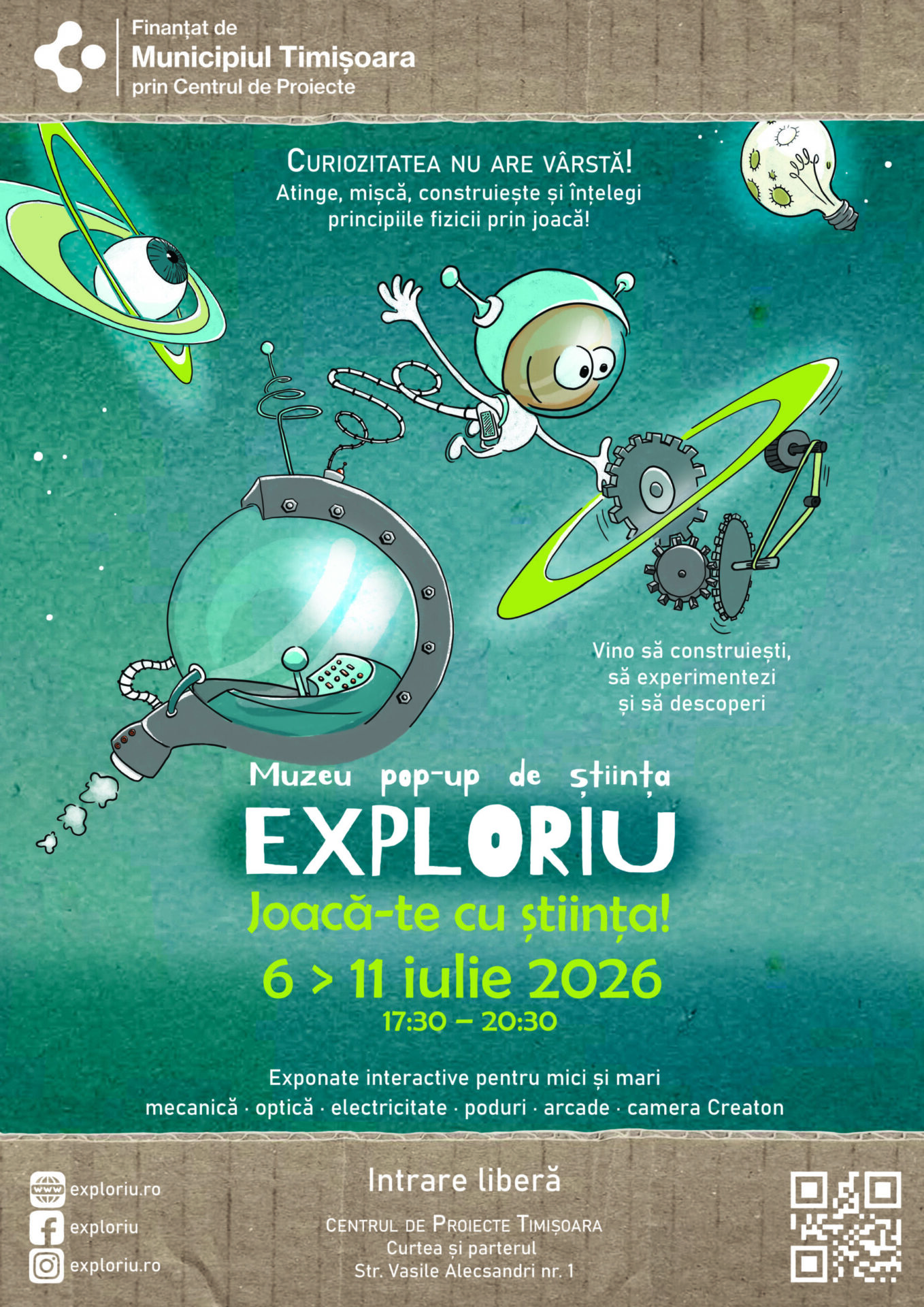 exploriu muzeu stiinta pop up