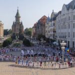 Ziua Județului Timiș, sărbătorită cu horă bănățeană și spectacol folcloric în centrul Timișoarei