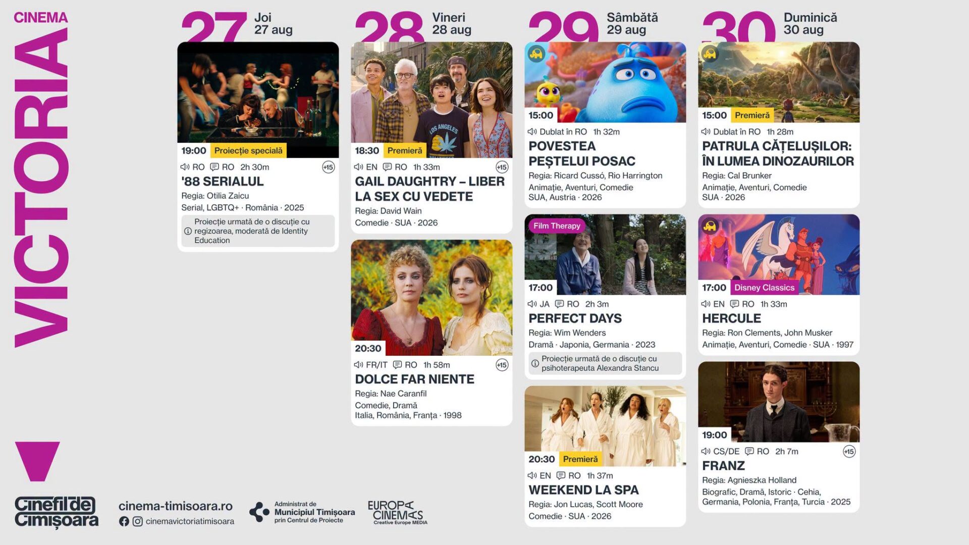 program cinema victoria timisoara